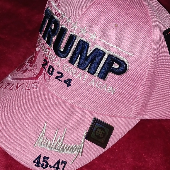 Trump Make America Great Again 2024 Baseball Pink Cap/Ha - Picture 2 of 4